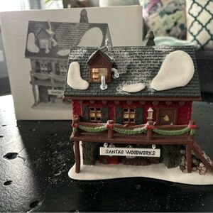 Department 56 North Pole Series- Santa’s Woodworks